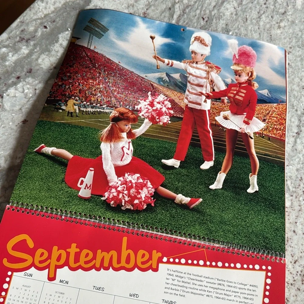 Vintage Hallmark 1995 Barbie Calendar